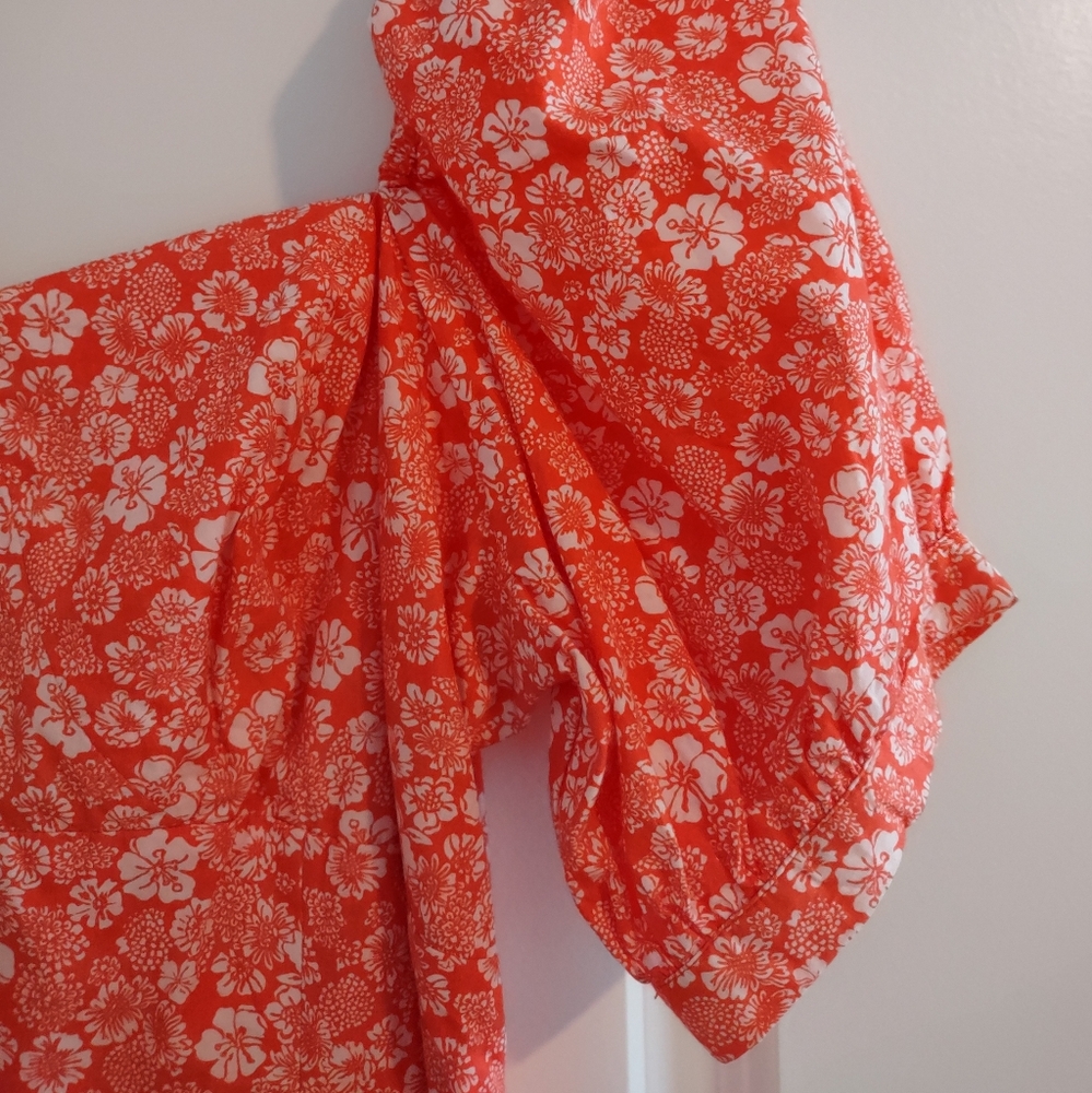 Anthropologie Forever That Girl Puff Sleeve Floral Print Mini Dress - Picture 5 of 14